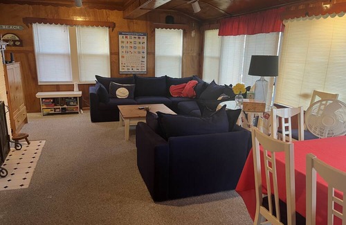 Williams Bay House | Steps to the lake with a beautiful view from the deck, 4 bedrooms.