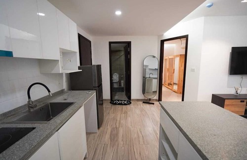 Dangkao Apartment | Skyline 2 BD Retreat at Phnom Penh w/ Pool & Gym