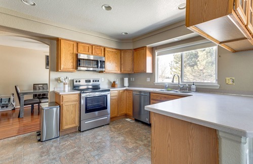 Green Valley Ranch House | Denver Home w/ Fenced Yard, Grill & Fireplace!