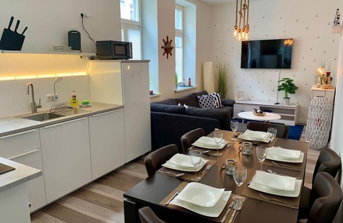 Kropeliner-Tor-Vorstadt Apartment | Apartment Nautica Ruhig und Famiienfreundlich - Maritime Ferienwohnung Nautica Ruhig und