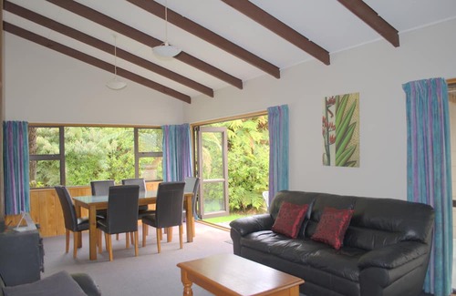 Franz Josef Glacier House | Central & Relaxing, park up and enjoy rainforest views.