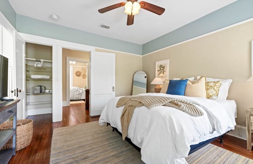 Five Points House | Remodeled charmer with work desk, enclosed yard, front porch, & chef's kitchen