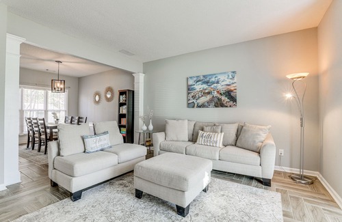 Lawrenceville House | Spacious Lawrenceville Retreat w/ Fireplace + Deck