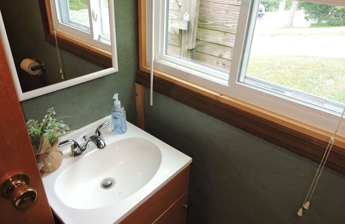 Malaga Cabin | Gotta Getaway Cabin 2 full beds with queen sleeper sofa
