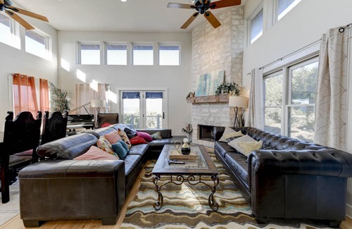 Travis Landing House | Mountain Cabin Home w/ Great Views of Lake Travis. Pet-Friendly!