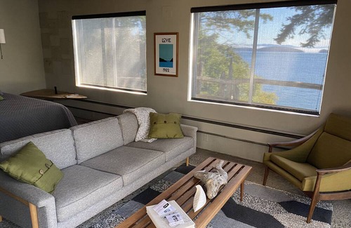 Lopez Island House | Mid-century waterfront retreat with amazing views and near ferry - 30+ days