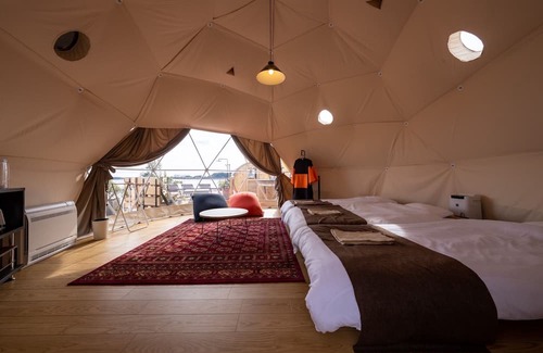 Nishi Ward Cabin | glamping dome / Hamamatsu Shizuoka