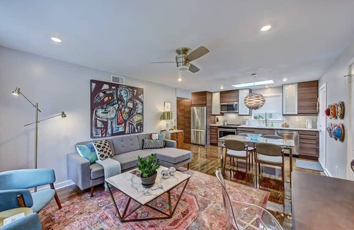 Cherry Condo | Trendy Myers Park 1BR King Condo | Queens Rd