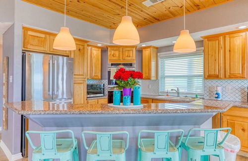 Gilchrist House | Gilchrist 3BR | Beachfront Views, Wraparound Deck, & Fully Equipped Kitchen