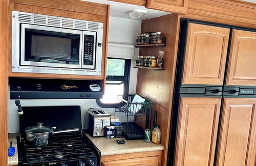 Baca Grande House | Cozy, private, big 1 bedroom RV. Walk to Crestone Ziggurat