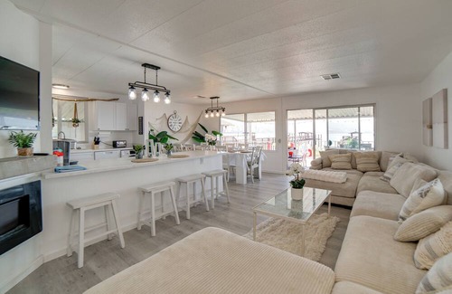 North Lakeport House | Hot Tub, Views & Dock! Playful Home on Clear Lake