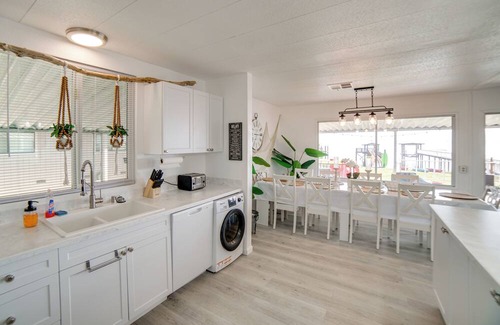 North Lakeport House | Hot Tub, Views & Dock! Playful Home on Clear Lake