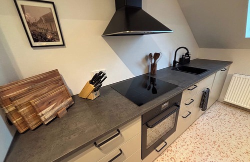 Hohenaschau im Chiemgau Apartment | Apartment Stubn Laubenstein 90 sqm, 3 bedrooms, living room with sofa bed and balcony