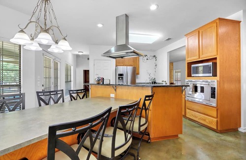 Kyle House | Charming Kyle Retreat with Pool, Porch & Walk to Downtown