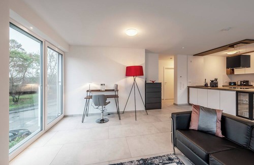 Boeblingen Apartment | EXQUIS 2-Room Luxus Apartment USM I Fireplace I TerraceI Parking I US Army