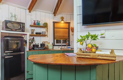 Wildwood Cottage | Adventurer Yurt - Landing Zone, Studio. Full Bathroom. Kitchenette. Updated.