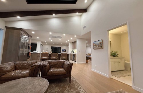 Mission Canyon House | Stylish New Remodel Mission Canyon retreat near the Mission, parks, and gardens.