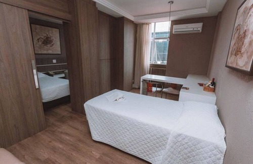 Civic Center Hotel | Spacious Triple Twin for Groups w/Rooftop Gym, Sauna, Parking & Wi-Fi