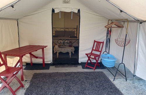 Salt Spring Island RV Rental | Private & peaceful furnished campsite on eco-farm