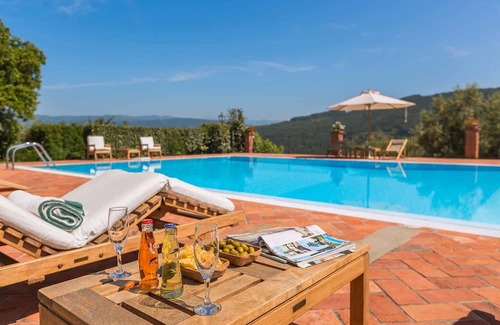 Monsummano Terme Villa | My Rental Homes - Villa del Colle with private swimming pool and covered patios