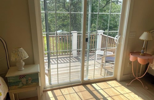 Vineyard Haven House | Lovely peaceful MV 3-bedroom island home, sleeps 12, with air and comm. pool.