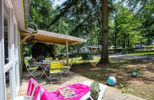 Payrac Ski Chalet | Camping Sunêlia Le Séquoia * - Chalet Prestige 35m² 2 chambres - Clim 5 personnes