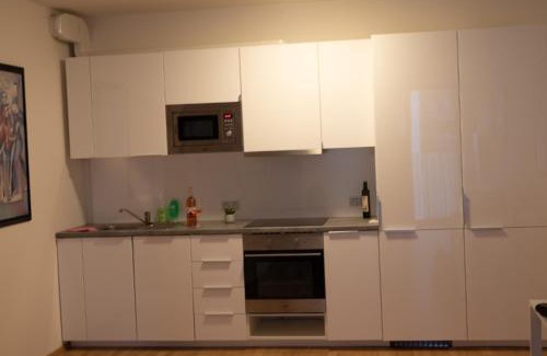 Prague 3 Apartment | Modernes Studio in Prag mit eigenem Parkplatz