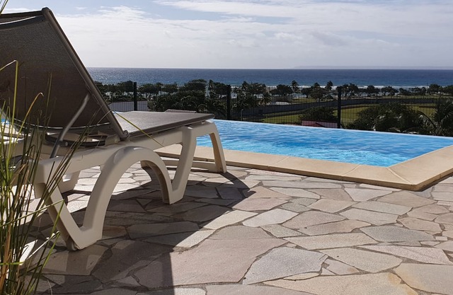 SUPERB VILLA TOPAZE FACING SEA AND BEACH WITH SWIMMING POOL