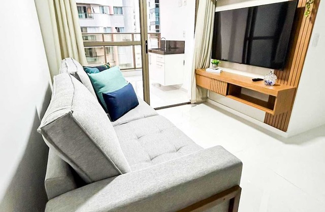 Spacious 3-bedroom apartment with WiFi, fitness room in beautiful Praia da Costa