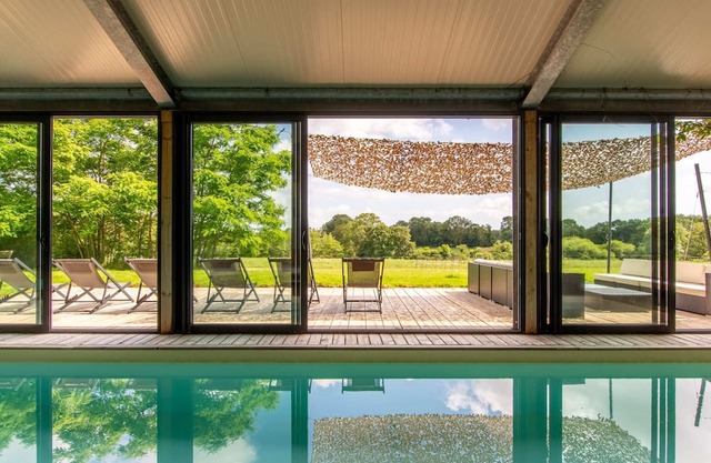 Maison de Campagne Avec Piscine Intérieure