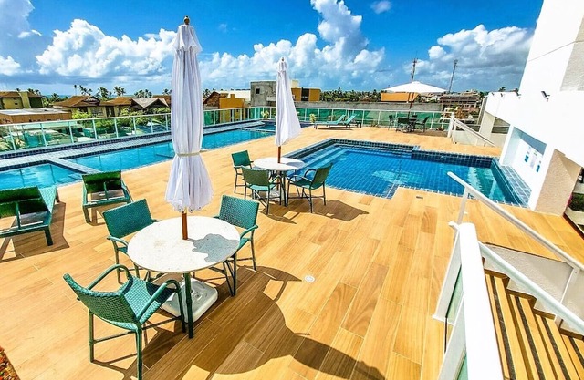 Porto de Galinhas - Cupe - Studio mit Balkon - Rooftop mit Pool