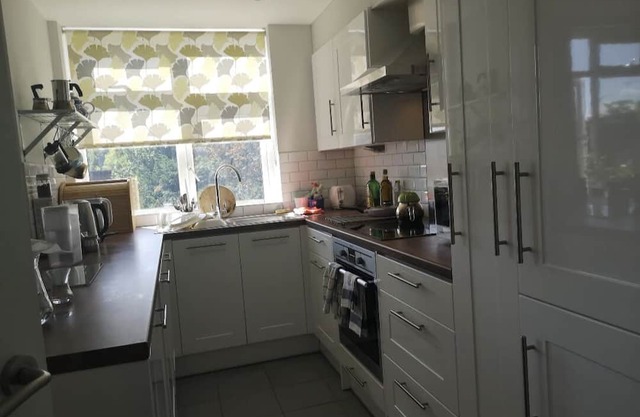London/Kensington in suite double room for non smoking female professionals.