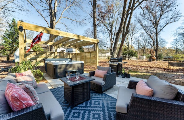 Greensboro Retreat with Hot Tub, Work Space, and Pet Friendly!