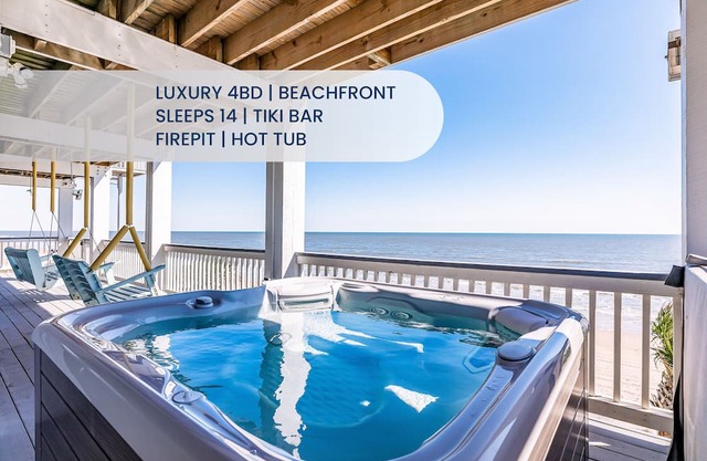 Gilchrist Luxury 4BR | Oceanfront & Hot Tub