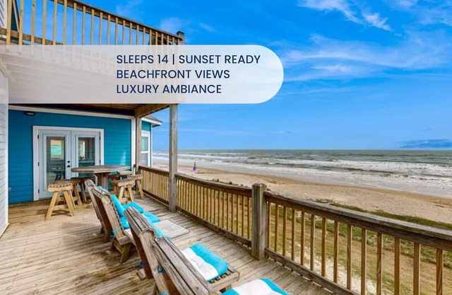Gilchrist 3BR | Beachfront Views, Wraparound Deck, & Fully Equipped Kitchen