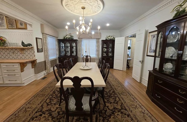 Historic and beautifully updated 1926 home built for the Erwin Mill Manager.
