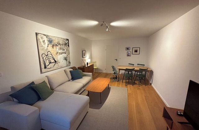 Apartment Stubn Zellerhorn 76 sqm, 2 bedrooms, living room with sofa bed and balcony