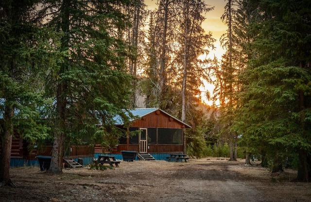 Off-Grid Wilderness Cabin 1 with Mountain Views, Sauna, Canoes & Fishing