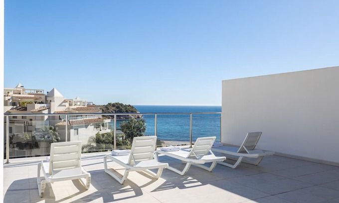 Pueblo Mascarat Villa | Dazzling Costa Blanca Villa | Villa Svenkin | Stunning Beachfront Villa | 4 Bedrooms | Private Swimming Pool and Sun Loungers | Portable BBQ | Private Furnished Terrace | Solarium with Sea Views | Altea