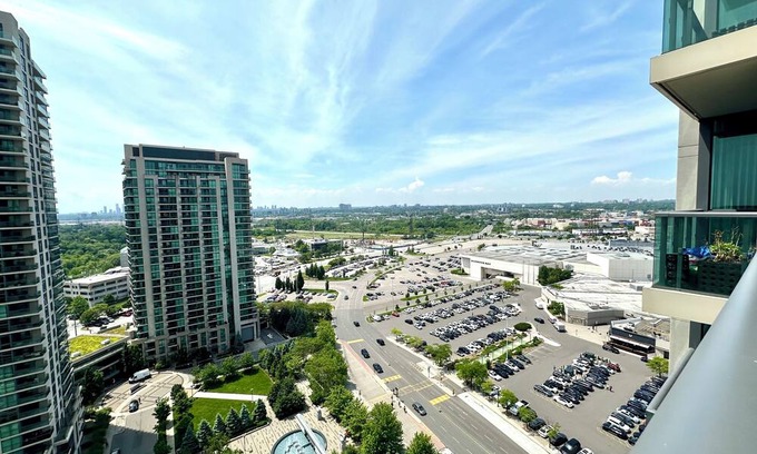 Islington - City Centre West Condo | Prime Sherway Location! Modern artist's 2 bed condo with pool!