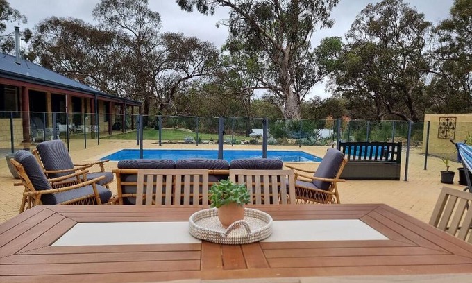 Two Rocks House | Captivating Bush Beach Retreat, Character home on 4 acres, sleeps 8, with a pool