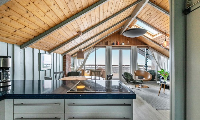 Bockholm Apartment | Holiday home 'Ferienhaus Bellevue' - Spectacular sea view over the fjord to Denmark