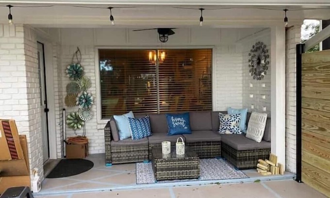 Dennis House | Lil Bit O Texas! Waterfront/kayak/firepit/fishing Peaceful park-like setting