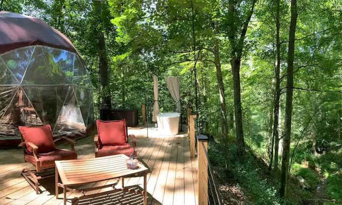 New Plymouth Cabin | Wildwood-Magical dome home in the forest!