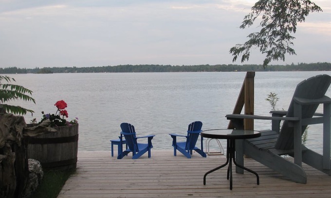 Rideau Lakes Cottage | Private Family Friendly Waterfront House on Pristine Lake with Hot Tub & Sauna