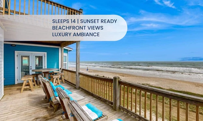 Gilchrist House | Gilchrist 3BR | Beachfront Views, Wraparound Deck, & Fully Equipped Kitchen