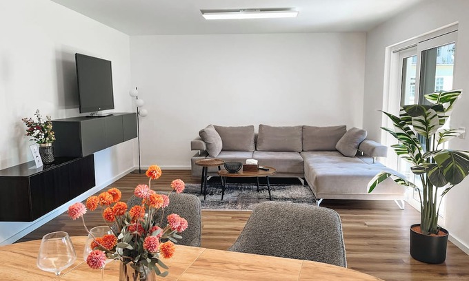 Sulzbach Apartment | New & stylish: vacation apartment with comfort and sunny terrace