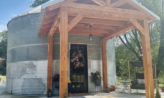 Santa Fe Other | Cozy Grain Bin Silo Home, The Bin at Blueberry Springs Farm, Pet Friendly