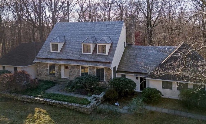 Redding Ridge House | Cozy Lakeside Home with 3 Fireplaces & Garage.