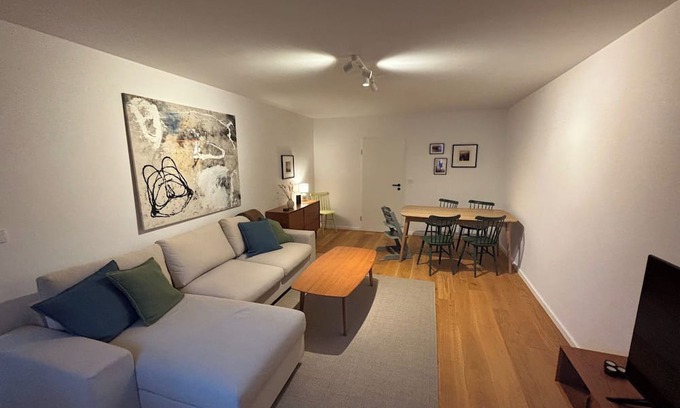 Hohenaschau im Chiemgau Apartment | Apartment Stubn Zellerhorn 76 sqm, 2 bedrooms, living room with sofa bed and balcony
